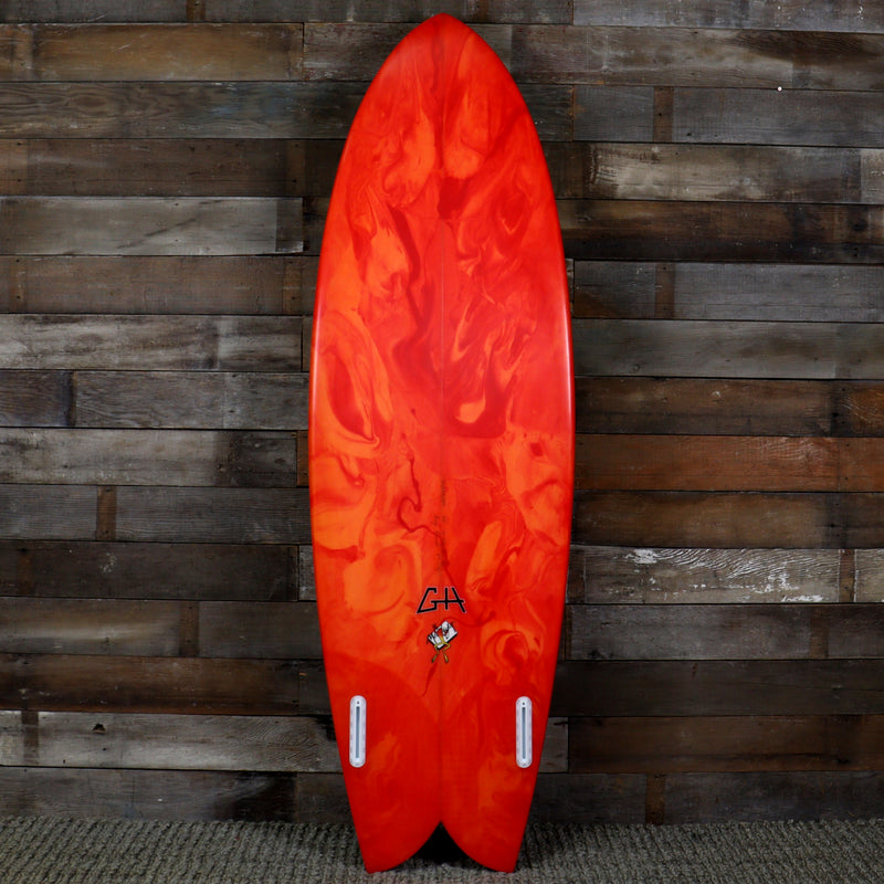 Load image into Gallery viewer, Gary Hanel C-Fish 6&#39;0 x 21 ½ x 2 13/16 Surfboard - Red/Orange • DAMAGED
