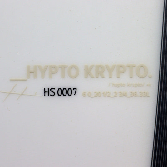 Haydenshapes Hypto Krypto Limited Edition 6'0 x 20 ½ x 2 ¾ Surfboard - Pampass