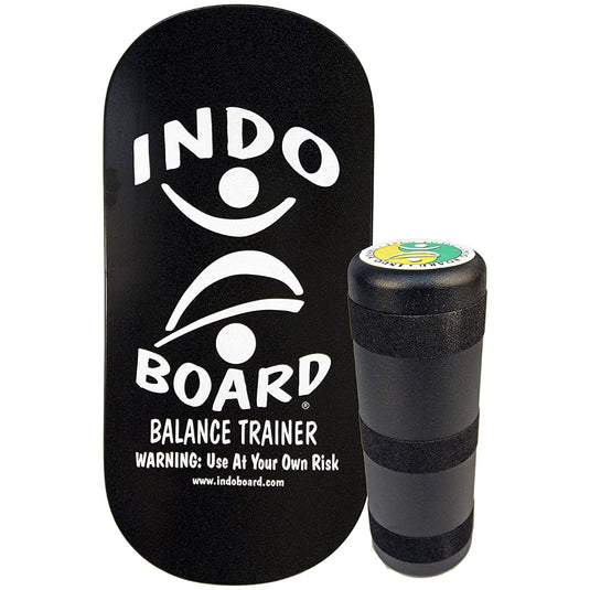 INDO BOARD Rocker Balance Board Deck & Roller - Black