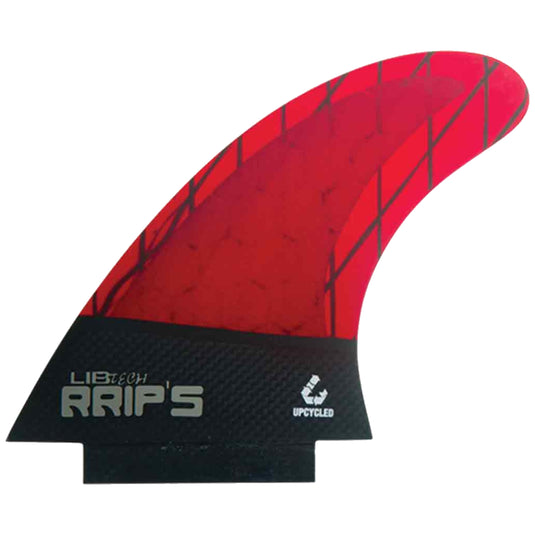 Lib Tech Fins RRIP's Twin + 1 Fin Set - Red