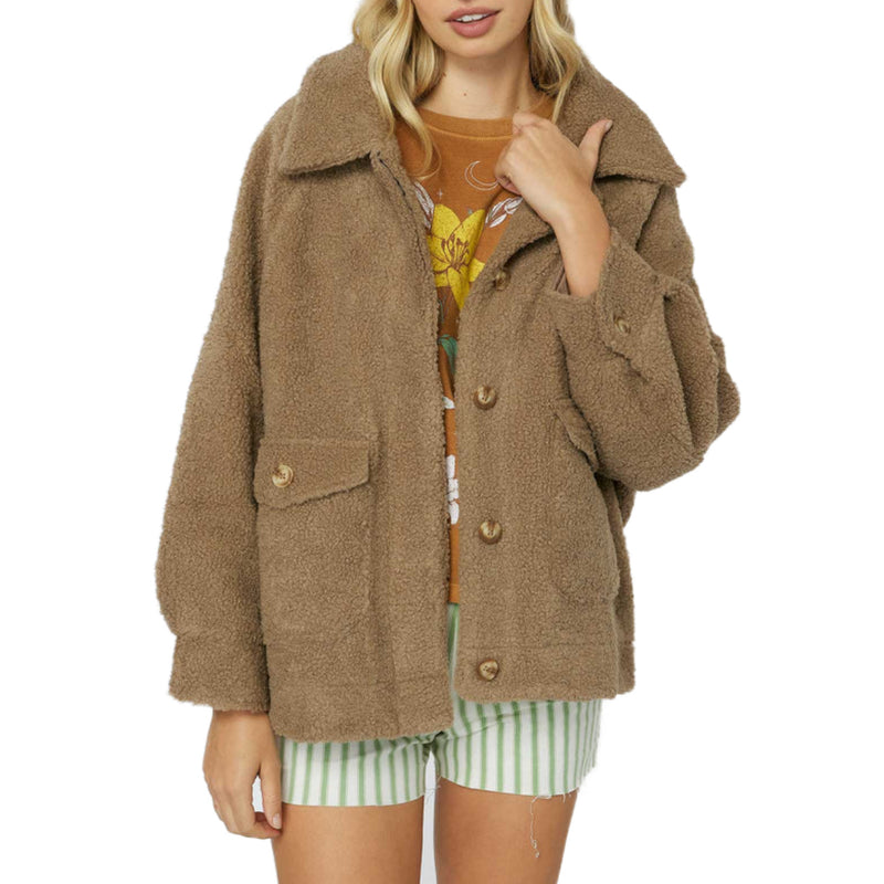 Load image into Gallery viewer, O&#39;Neill Women&#39;s Makenna Solid Sherpa Jacket
