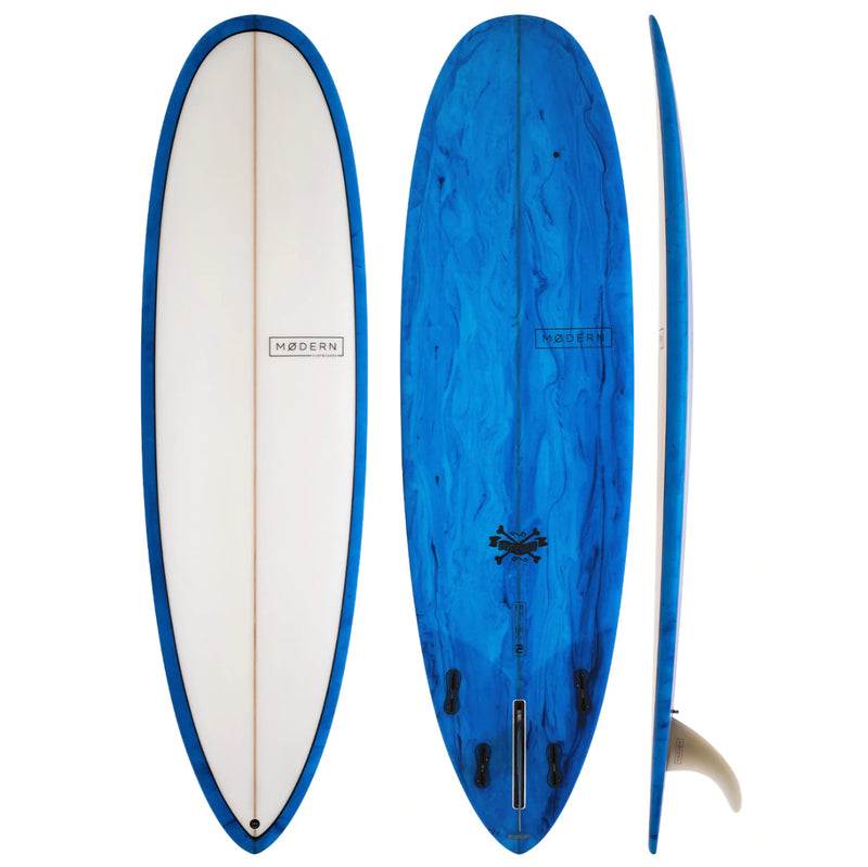 Load image into Gallery viewer, Modern Love Child 7&#39;6 x 22 ¼ x 3 ¼ Surfboard - Blue Tint • BLEMISH

