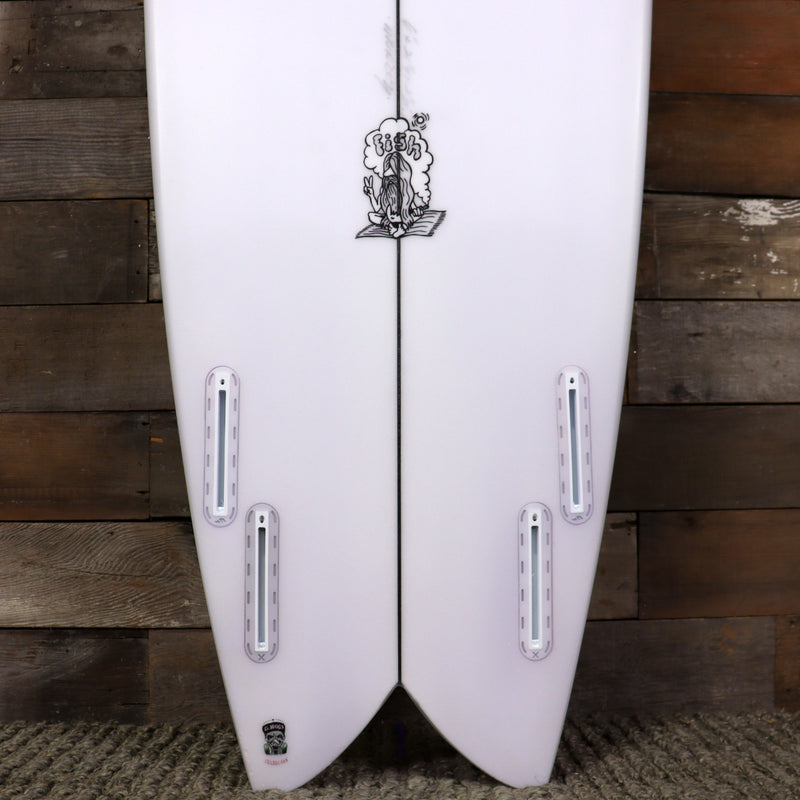 Load image into Gallery viewer, Murdey Fish 6&#39;0 x 21 ¼ x 2 ⅛ Surfboard - Volan White
