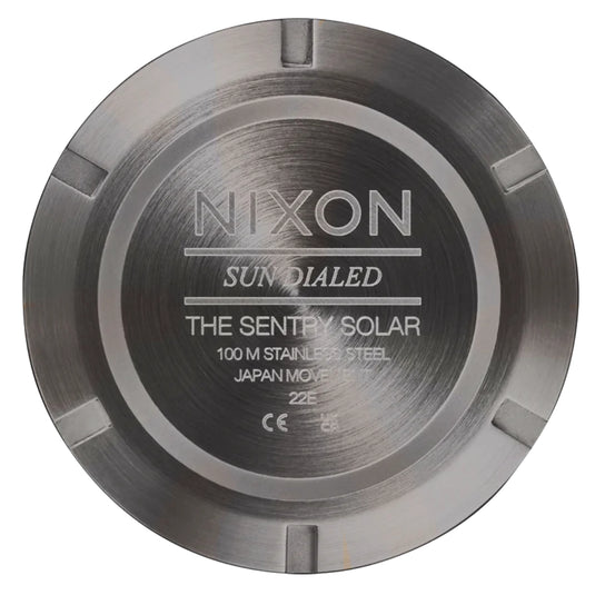 Nixon Sentry Solar Leather Watch