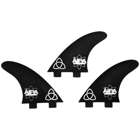 NVS Aipa Da Hook Apex Series FCS Compatible Tri Fin Set - Medium - Black