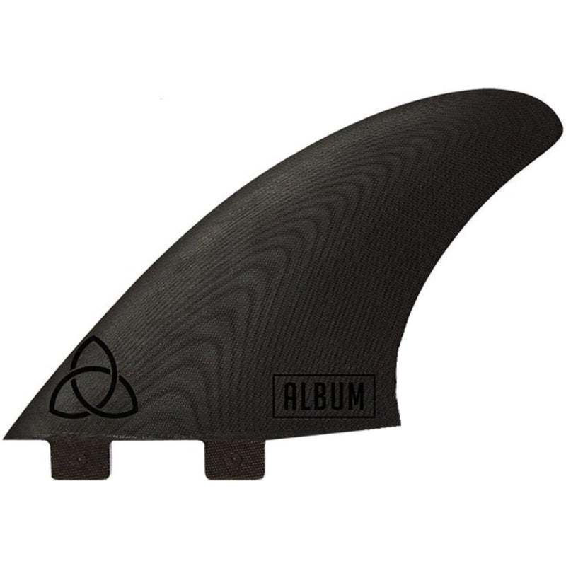 Load image into Gallery viewer, NVS Album Fascination Apex Series FCS Compatible Twin Fin Set - Black
