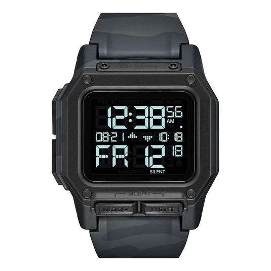 Re Run Digital Watch Black Nixon Mens Watch Nixon Regulus Watch