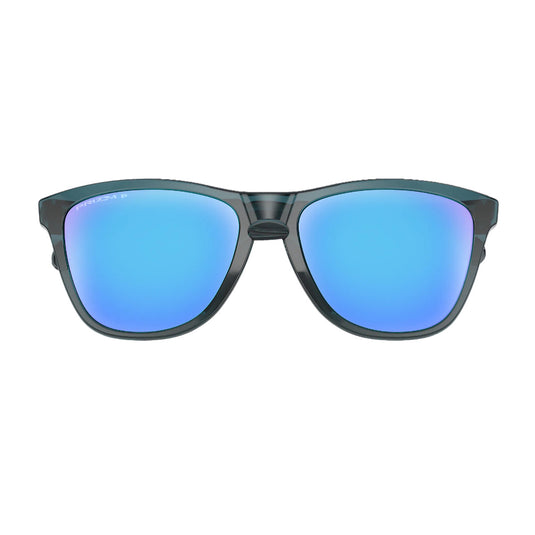 Oakley Frogskins Polarized Sunglasses - Crystal Black/Prizm Sapphire