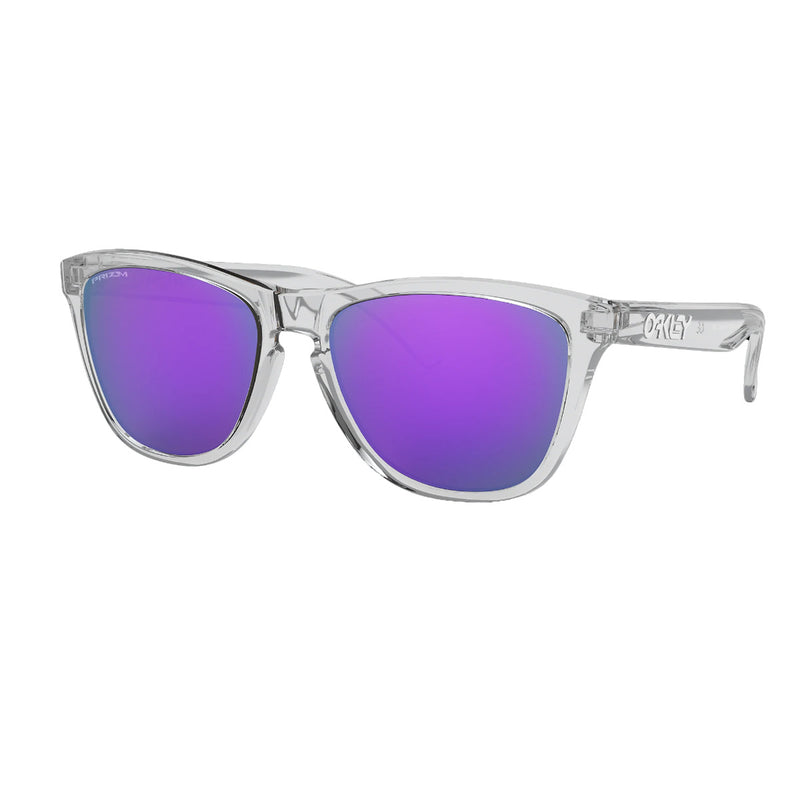 Oakley Frogskins Polarized Sunglasses - Crystal Black/Prizm