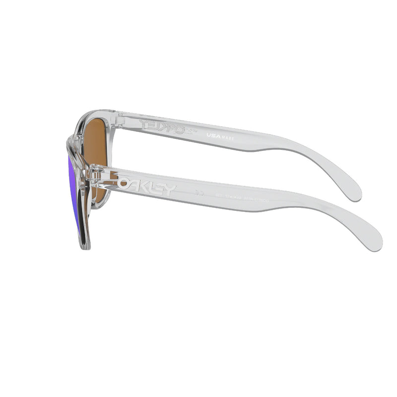 Load image into Gallery viewer, Oakley Frogskins Sunglasses - Polished Clear/Prizm Violet
