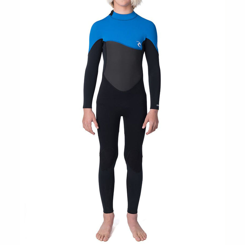 Load image into Gallery viewer, Rip Curl Youth Omega 4/3 Back Zip Wetsuit - blue front
