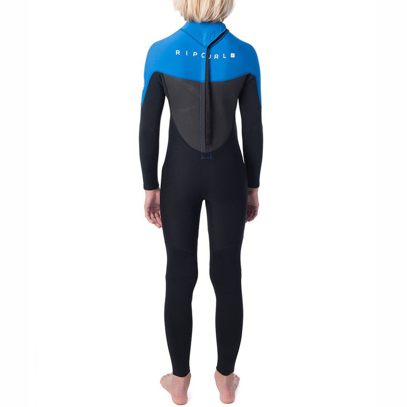 Load image into Gallery viewer, Rip Curl Youth Omega 4/3 Back Zip Wetsuit - blue back
