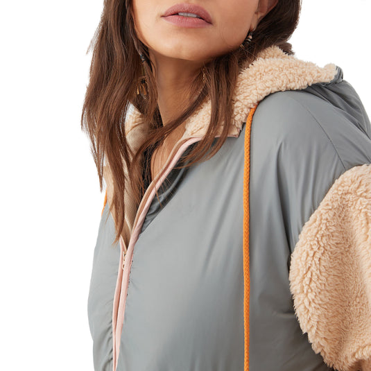 O'Neill Women's Seren Supersherpa Hooded Half-Zip Pullover Jacket