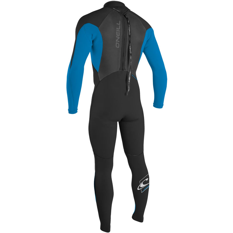 Load image into Gallery viewer, O&#39;Neill Epic 4/3 Back Zip Wetsuit - Black/Bright Blue
