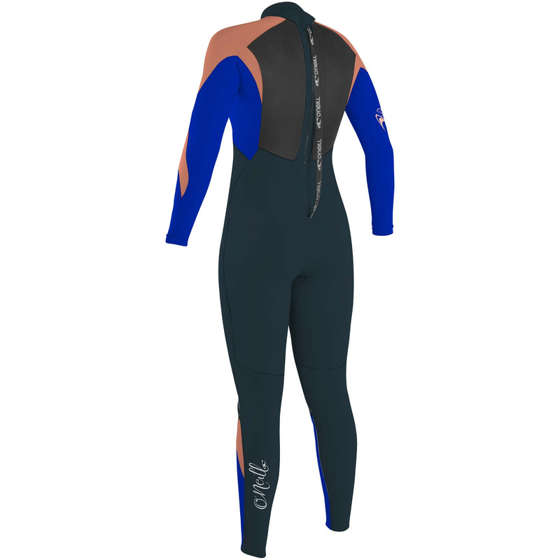 Load image into Gallery viewer, O&#39;Neill Youth Girls Epic 4/3 Wetsuit - Navy/Tahitian Blue/Grapefruit 
