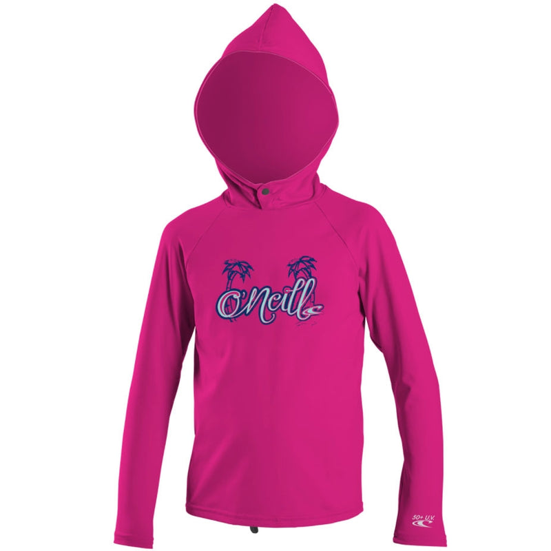 Load image into Gallery viewer, O&#39;Neill Wetsuits Toddler Skins Hooded Long Sleeve Rash Tee - Berry
