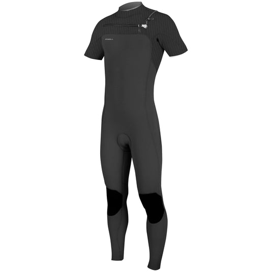 O'Neill HyperFreak 2mm Short Sleeve Chest Zip Wetsuit - Black 