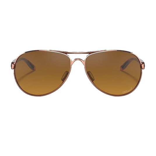 Oakley Women's Feedback Polarized Sunglasses - Rose Gold/Brown Gradient