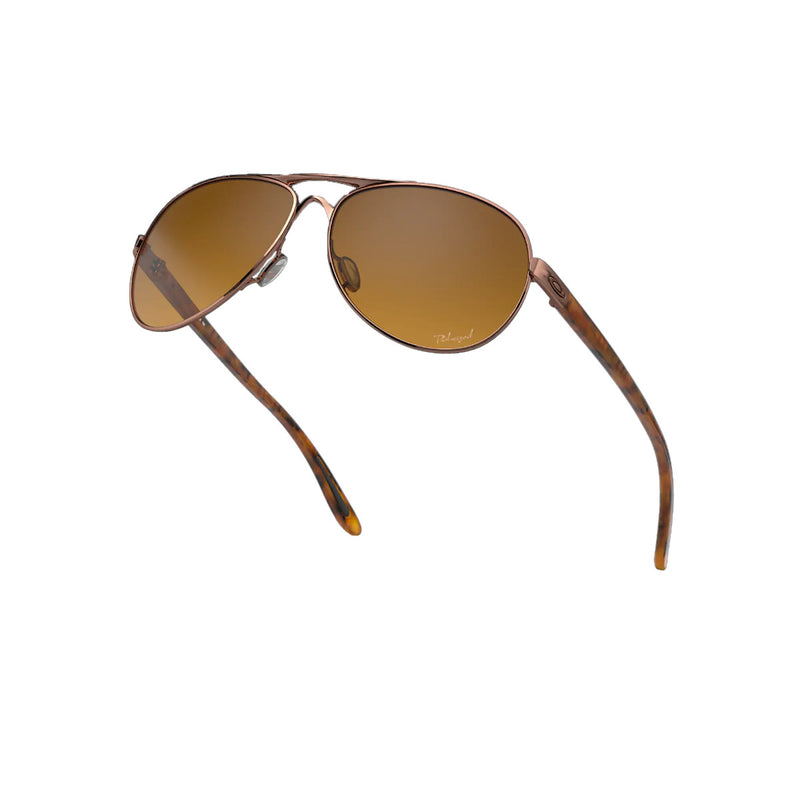 Load image into Gallery viewer, Oakley Women&#39;s Feedback Polarized Sunglasses - Rose Gold/Brown Gradient

