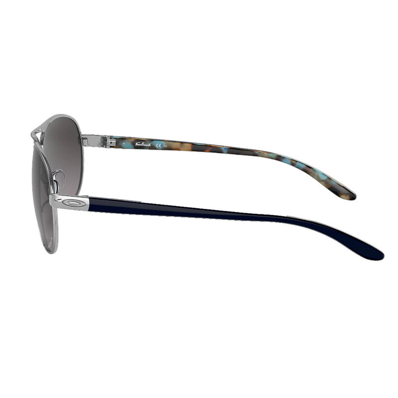 Load image into Gallery viewer, Oakley Women&#39;s Feedback Sunglasses - Polished Chrome/Prizm Grey Gradient
