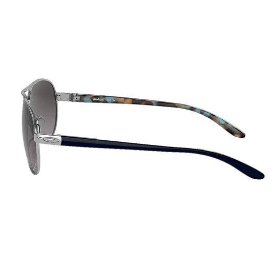 Oakley Women's Feedback Sunglasses - Polished Chrome/Prizm Grey Gradient
