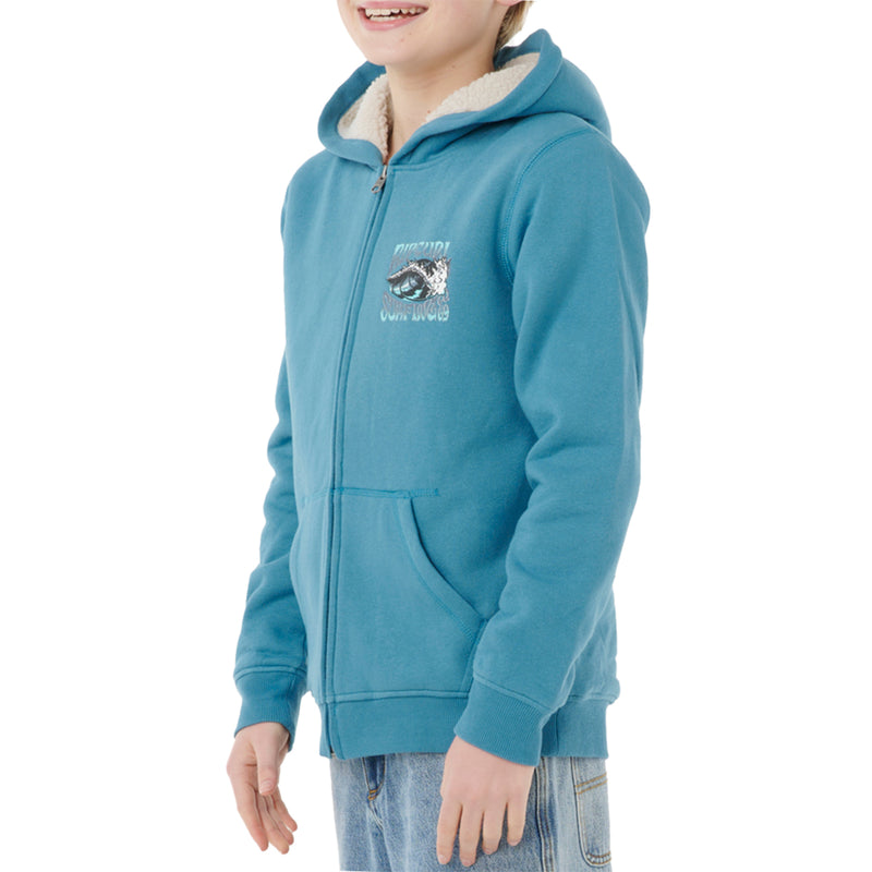 Load image into Gallery viewer, Rip Curl Youth Haze &amp; Tube Lined Zip Hoodie
