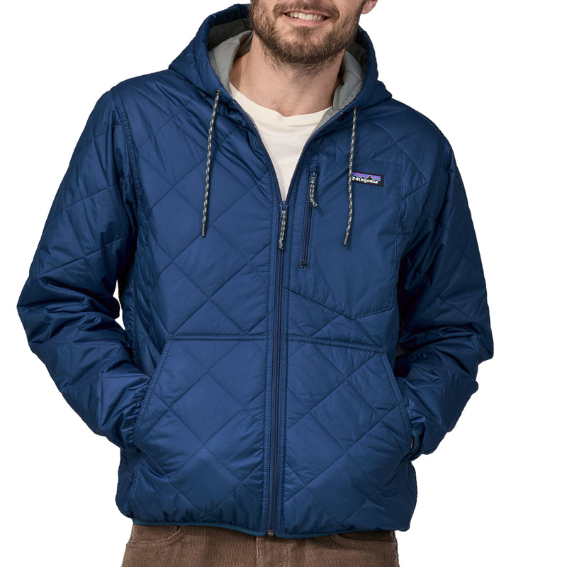 Load image into Gallery viewer, Patagonia Diamond Quilted Bomber Hooded Zip Jacket
