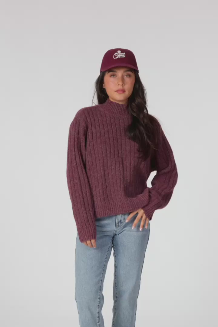 Load and play video in Gallery viewer, O'Neill Women's Cypress Mockneck Sweater
