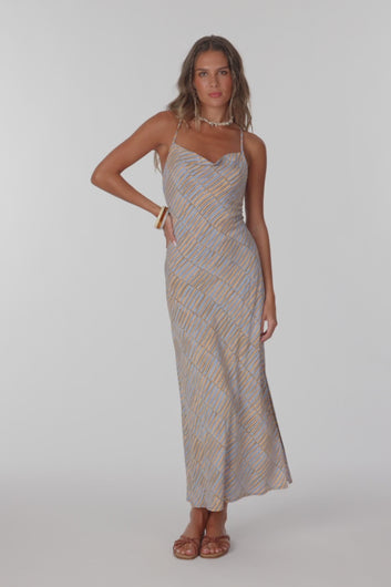 O'Neill Women's Holly Stripe Midi Dress 5