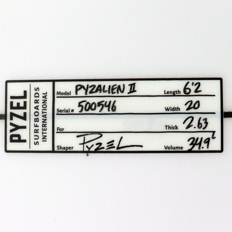 Load image into Gallery viewer, Pyzel Pyzalien II 6&#39;1 x 20 x 2 ⅝ Surfboard
