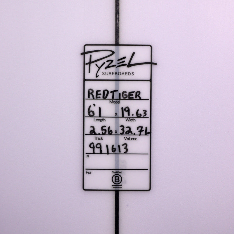 Load image into Gallery viewer, Pyzel Red Tiger 6'1 x 19 ⅝ x 2 9/16 Surfboard

