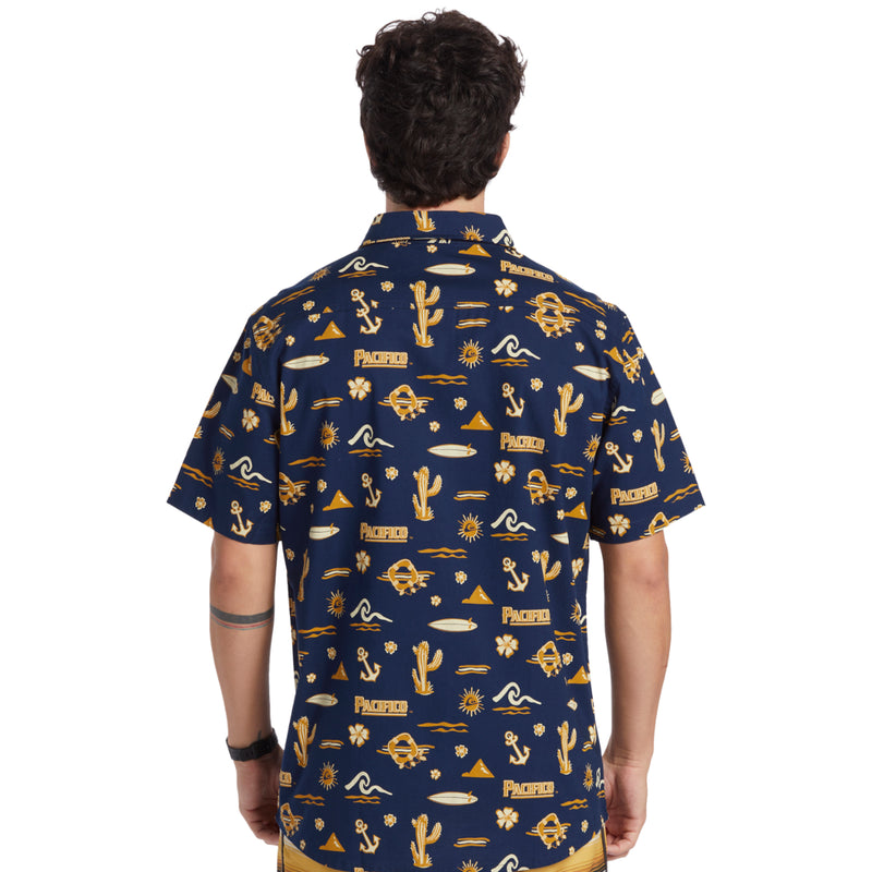Load image into Gallery viewer, Quiksilver Pacifico Short Sleeve Button Up Shirt
