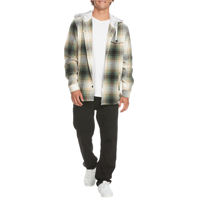 Load image into Gallery viewer, Quiksilver Kinloss Long Sleeve Hooded Flannel Shirt
