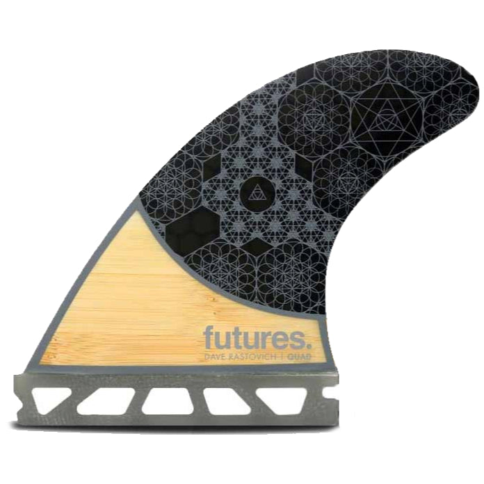 Futures Fins Rasta Honeycomb Quad Fin Set - Bamboo/Grey – Cleanline Surf