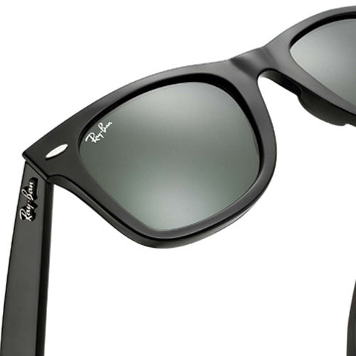 Ray-Ban Original Wayfarer Classic Polarized Sunglasses - Black/Crystal Green