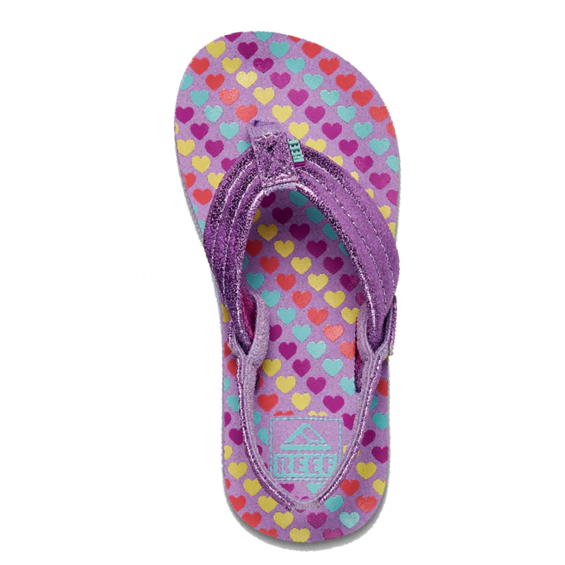 Load image into Gallery viewer, Reef Youth Little Ahi Sandals - Red Surfer - Top
