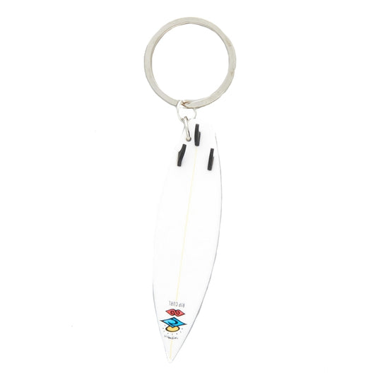 Rip Curl Surfboard Key Ring - White