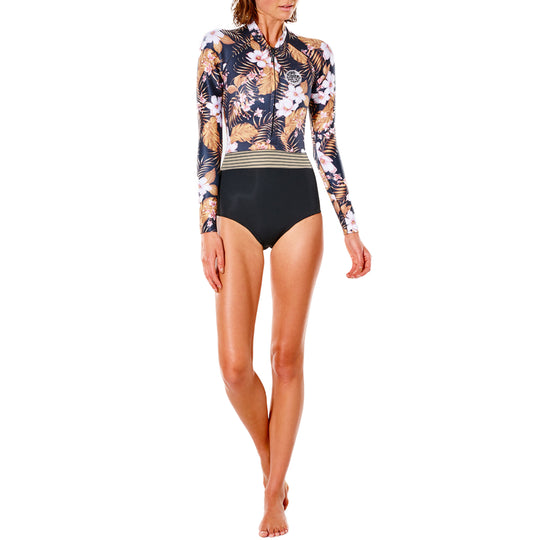 Rip Curl Women's Playa Bella G-Bomb Long Sleeve High Cut Front-Zip Spring Wetsuit - 2023