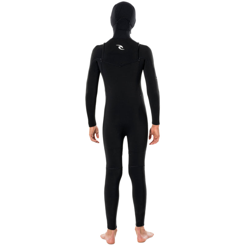 Load image into Gallery viewer, Rip Curl Youth Dawn Patrol 5/4 Hooded Chest Zip Wetsuit
