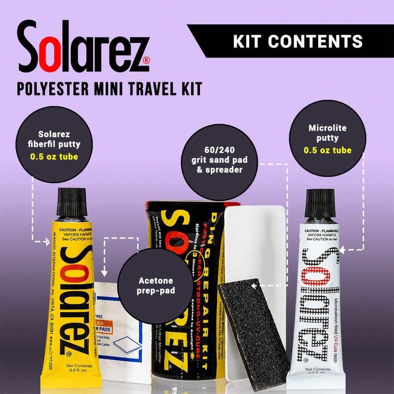 Load image into Gallery viewer, Solarez Polyester Mini Travel Ding Repair Kit
