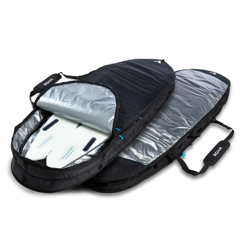 Load image into Gallery viewer, Roam Fish Tech Double Slim Plus Travel Surfboard Bag

