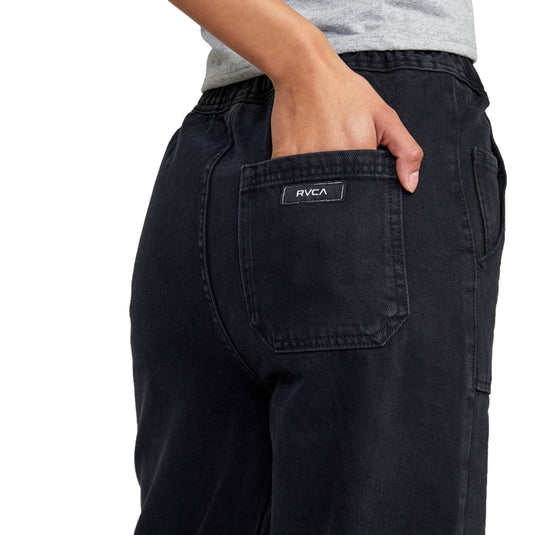 RVCA Women's Scrunchie Denim Pants
