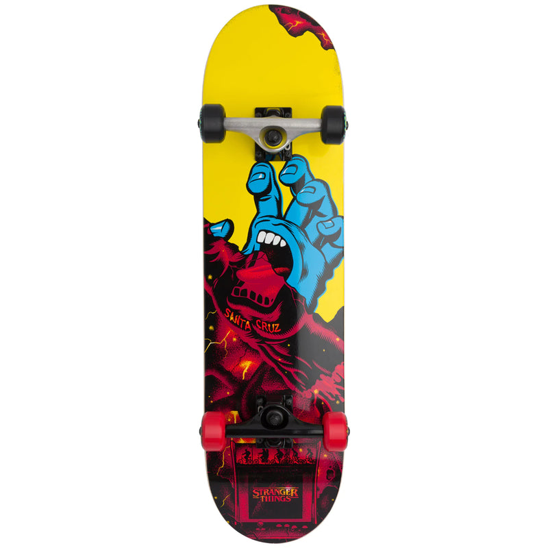 Load image into Gallery viewer, Santa Cruz Stranger Things Screaming Hand Full 8&quot; Skateboard Complete
