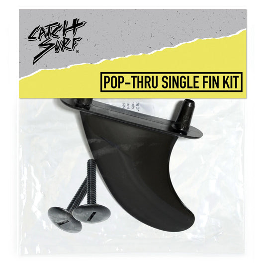 Catch Surf Pop-Thru Single Fin Kit - Black