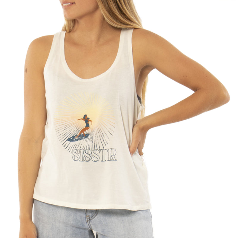 Load image into Gallery viewer, Sisstrevolution Women&#39;s Riding Waves Tank Top

