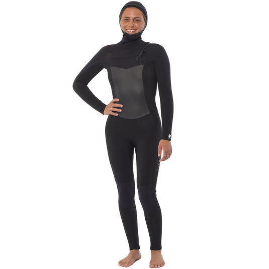 Sisstrevolution Women's Seven Seas 6/5 Hooded Chest Zip Wetsuit