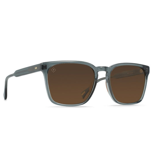 Raen Pierce Polarized Sunglasses - Slate/Vibrant Brown - Side Angle