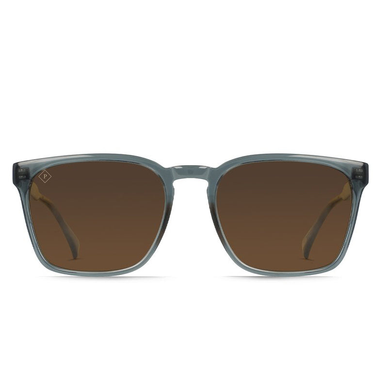 Load image into Gallery viewer, Raen Pierce Polarized Sunglasses - Slate/Vibrant Brown - front
