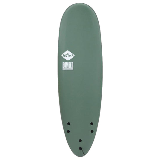 Softech Bomber 6'10 x 21 ½ x 3 Soft Surfboard - Smoke Green/White