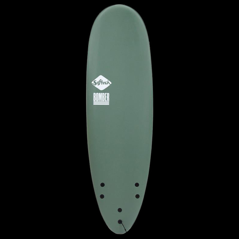 Load image into Gallery viewer, Softech Bomber 5&#39;10 Soft Surfboard - Smoke Green/White - Deck
